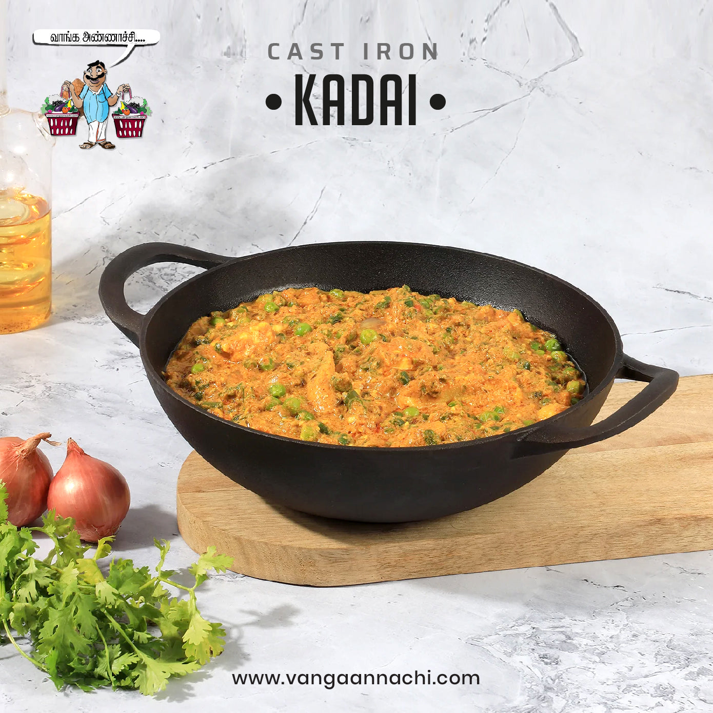 Premium Toxin-Free Cast Iron Products - Kadai