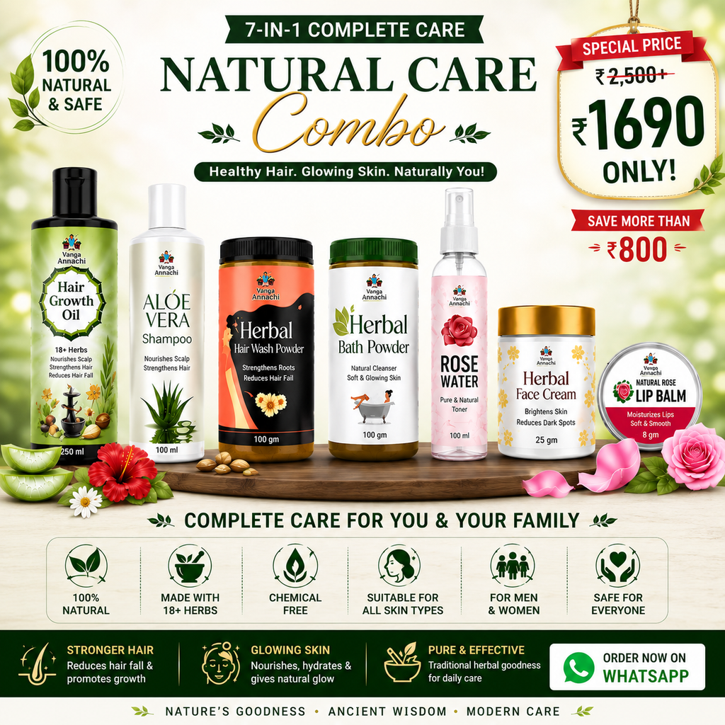 Ultimate Natural Care Combo | 7-in-1 Hair, Skin & Body Care Kit