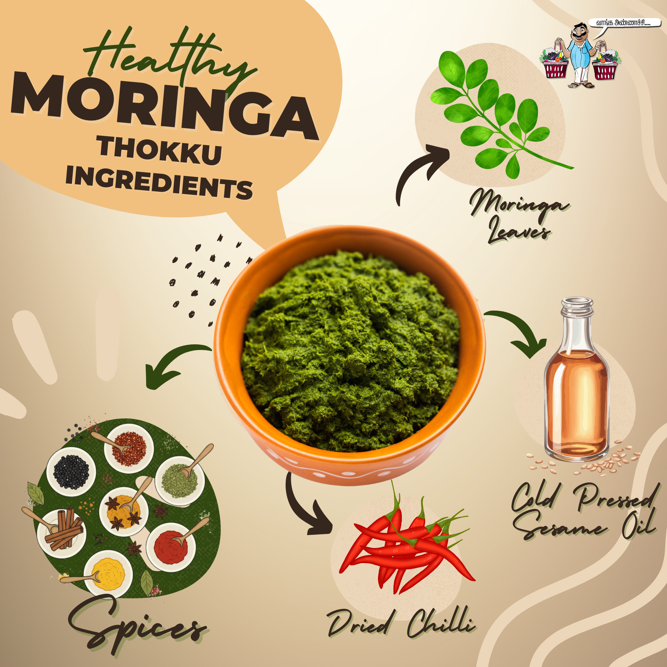 Moringa Leaves Thokku (Healthy & Homemade)