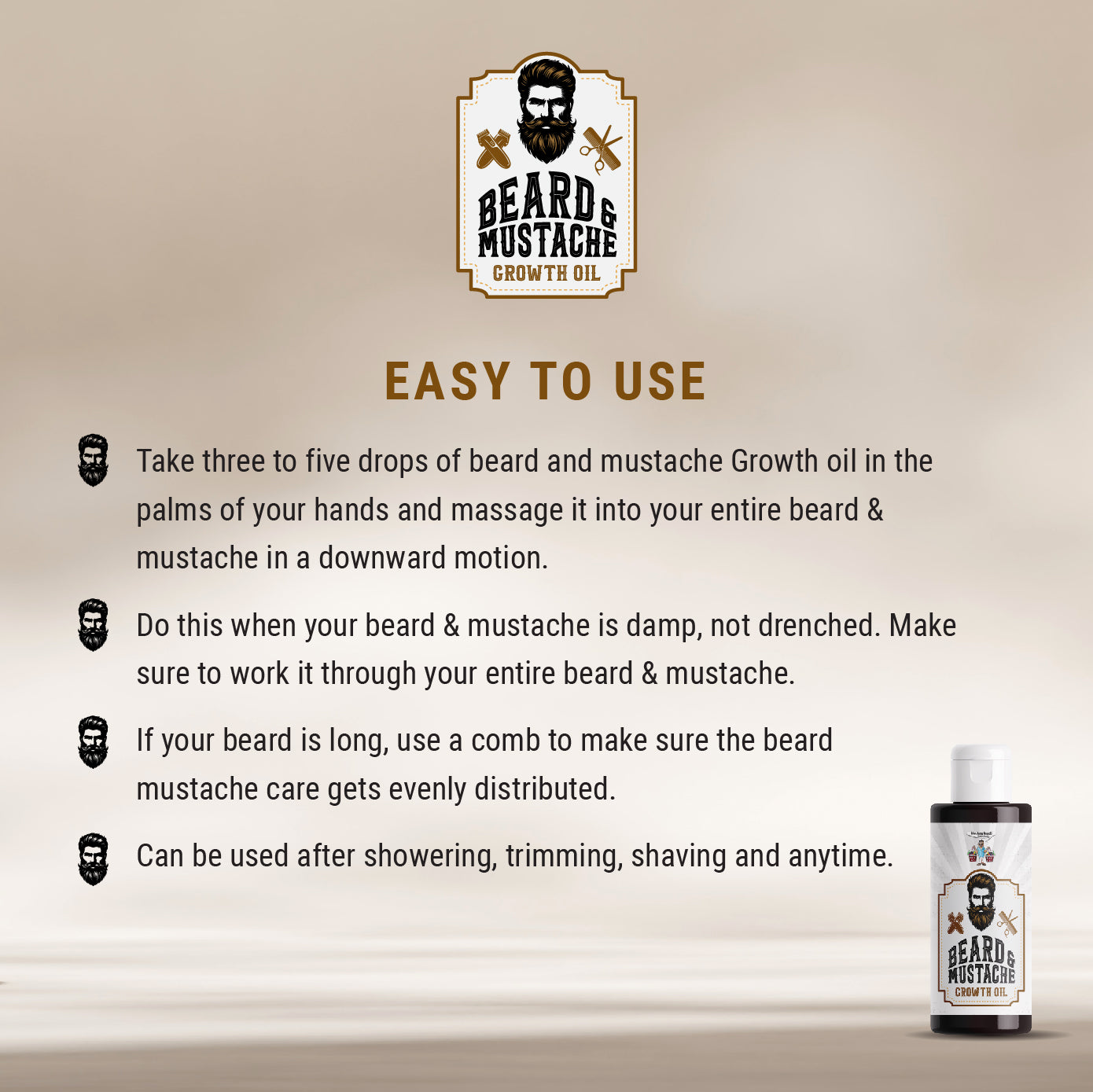 Beard & Mustache Growth Oil