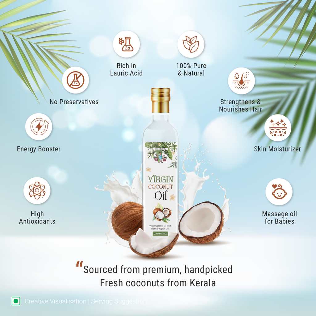 Virgin Coconut Oil  For Hair, Body, Skin