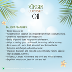 Virgin Coconut Oil  For Hair, Body, Skin