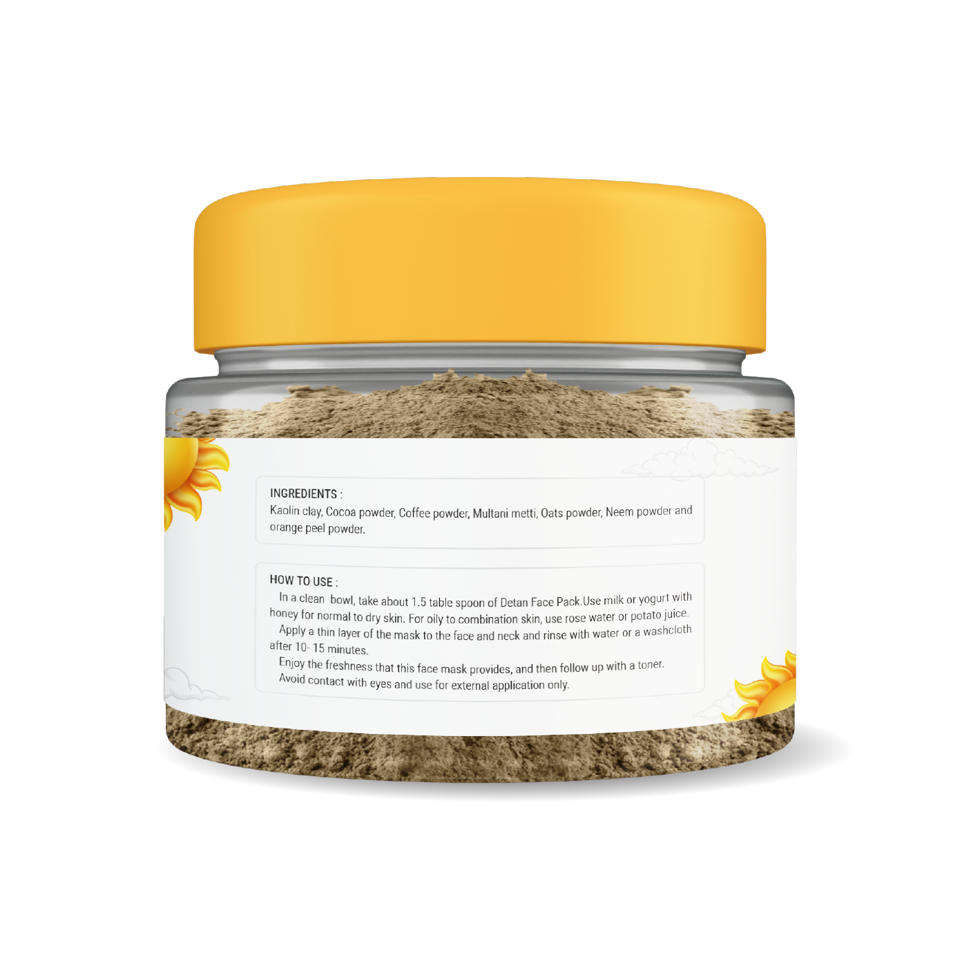 Detan face pack