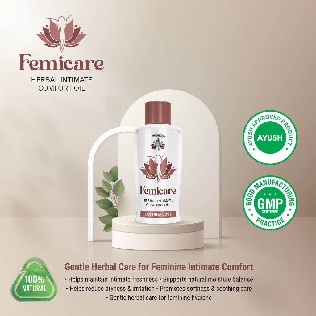 Femicare Herbal Intimate Comfort Oil | Daily Feminine Care | External Use
