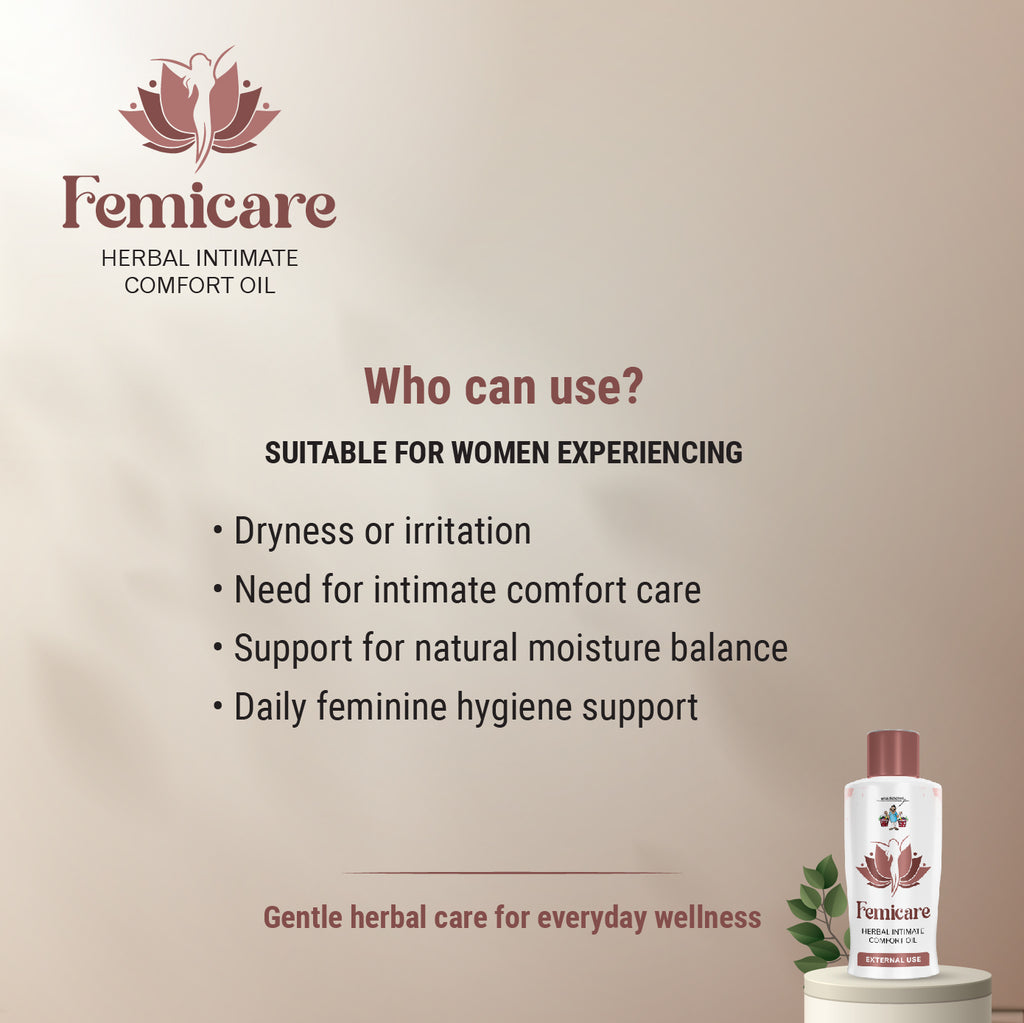 Femicare Herbal Intimate Comfort Oil | Daily Feminine Care | External Use