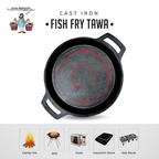 Best Cast Iron Products for Healthy Cooking - Premium Cast Iron Fish Fry Tawa