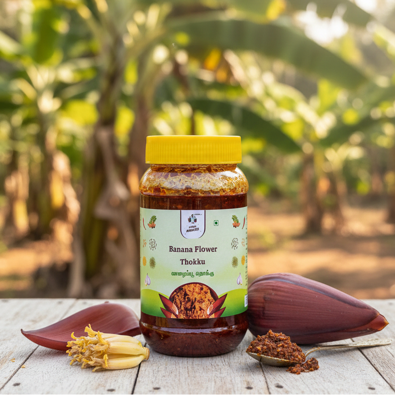 banana flower thokku