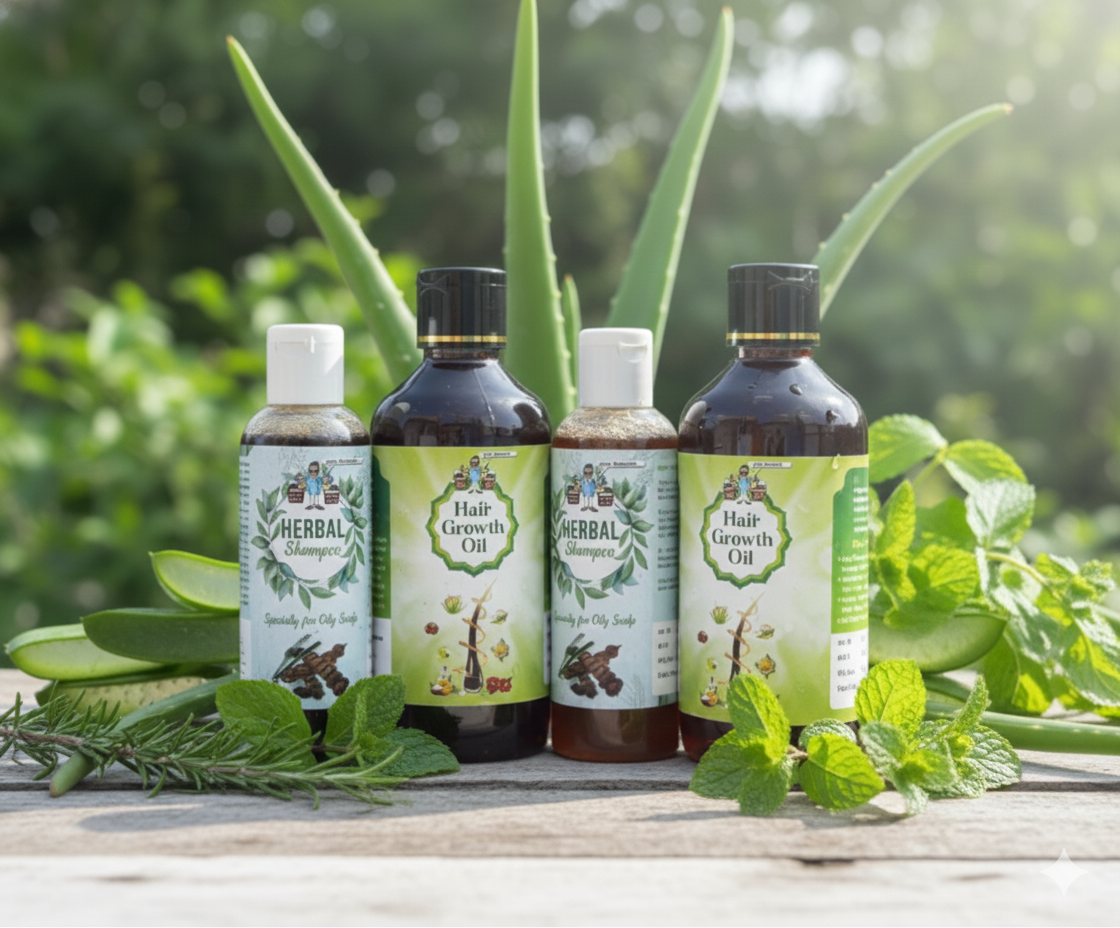 36 Herbs Hair growth oil herbal shampoo combo 2
