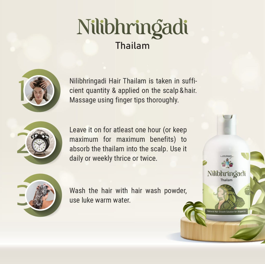 Nilibhringadi Thailam – Herbal Hair Oil for Alopecia, Hair Fall & Thin Hair