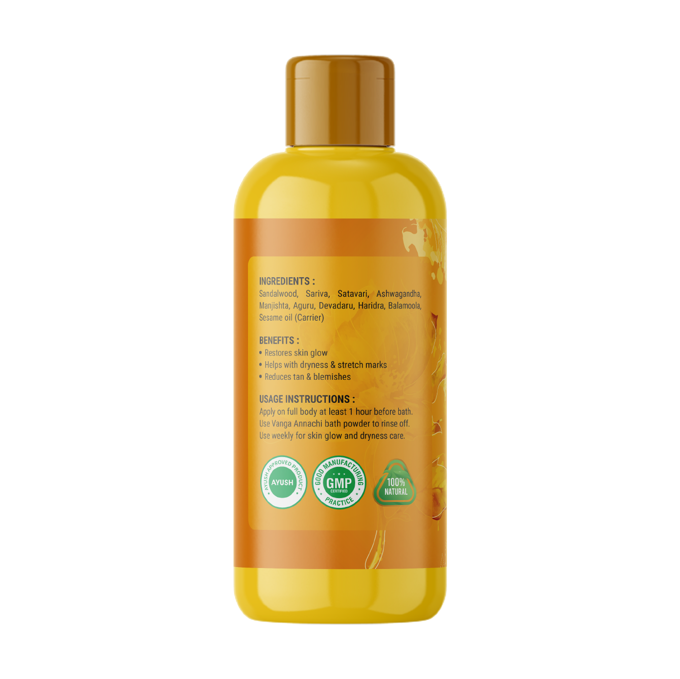 Body Glow Oil – Traditional Herbal Bath & Body Oil