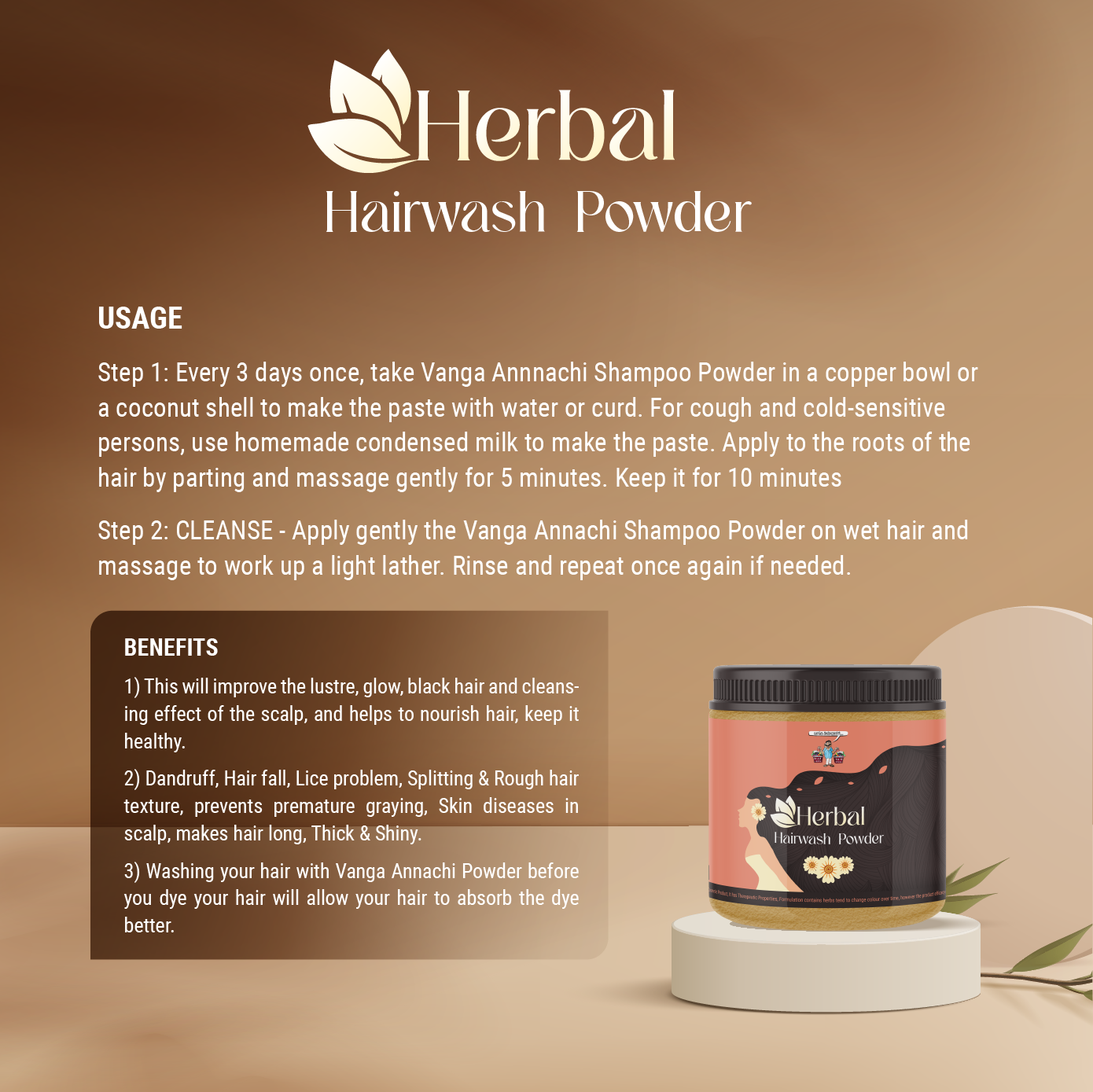 Herbal Hair Wash Powder