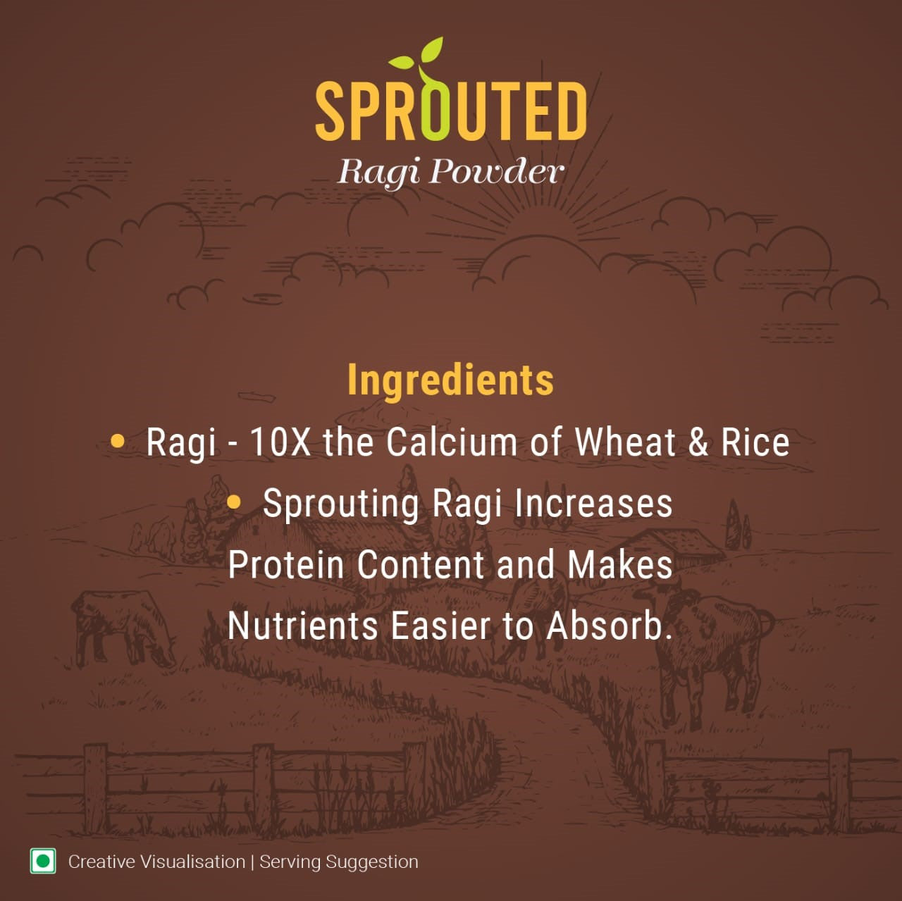 Sprouted Ragi Powder