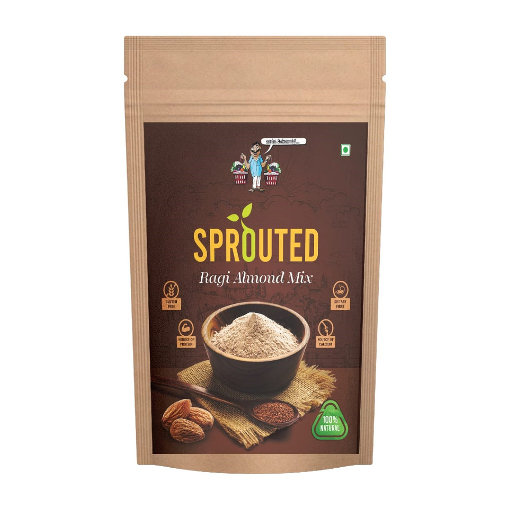 Sprouted Ragi Almond Mix