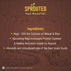 Sprouted Ragi Almond Dates Mix