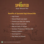 Sprouted Ragi Almond Dates Mix