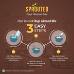 Sprouted Ragi Almond Dates Mix