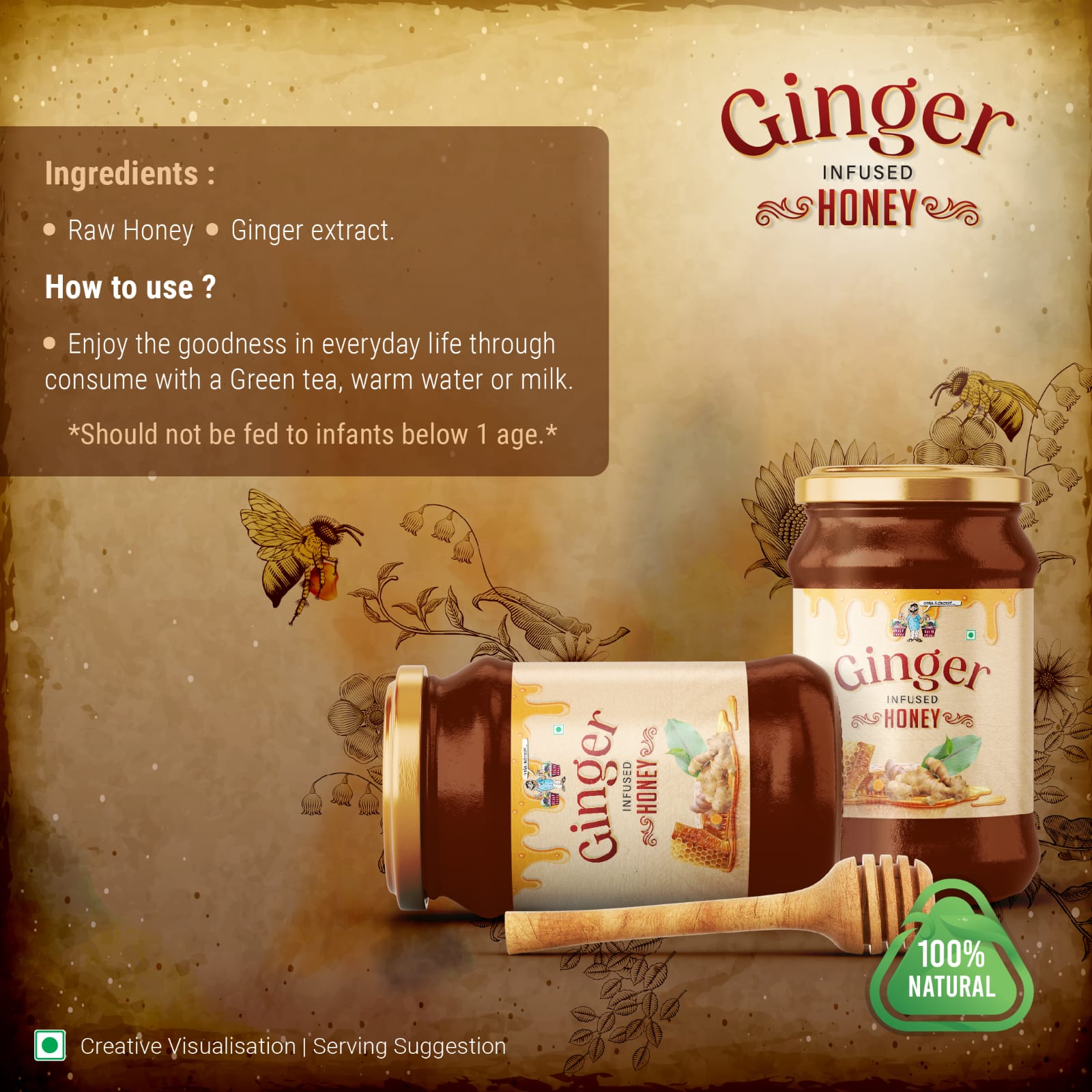 Ginger Infused Honey