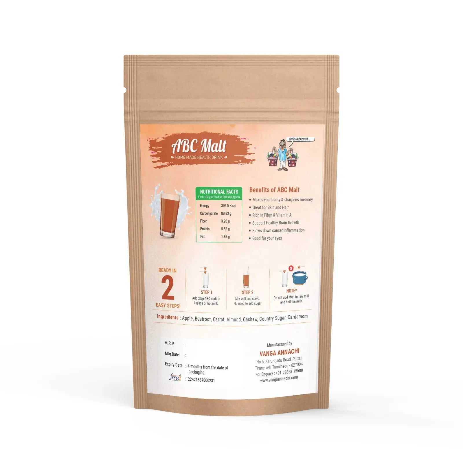 ABC Malt Powder home made – Vanga Annachi