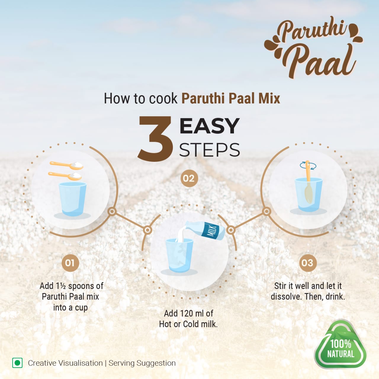 Paruthi Paal Instant Mix - Natural Drink