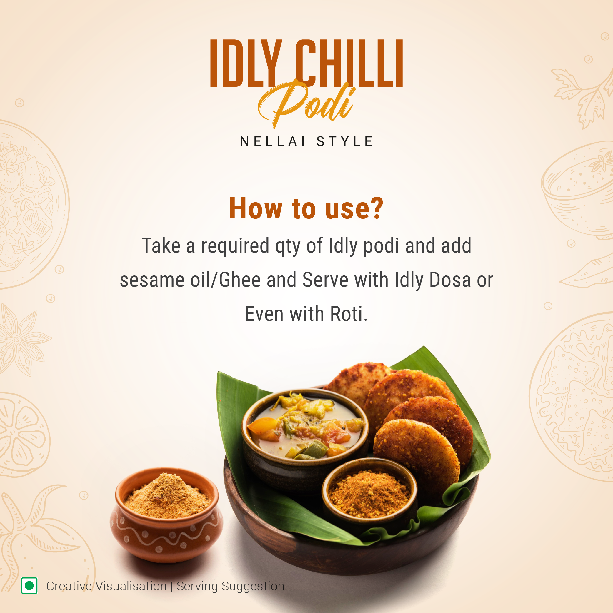 Home Made Idly Podi