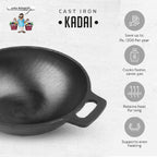 Premium Toxin-Free Cast Iron Products - Kadai