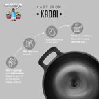 Premium Toxin-Free Cast Iron Products - Kadai