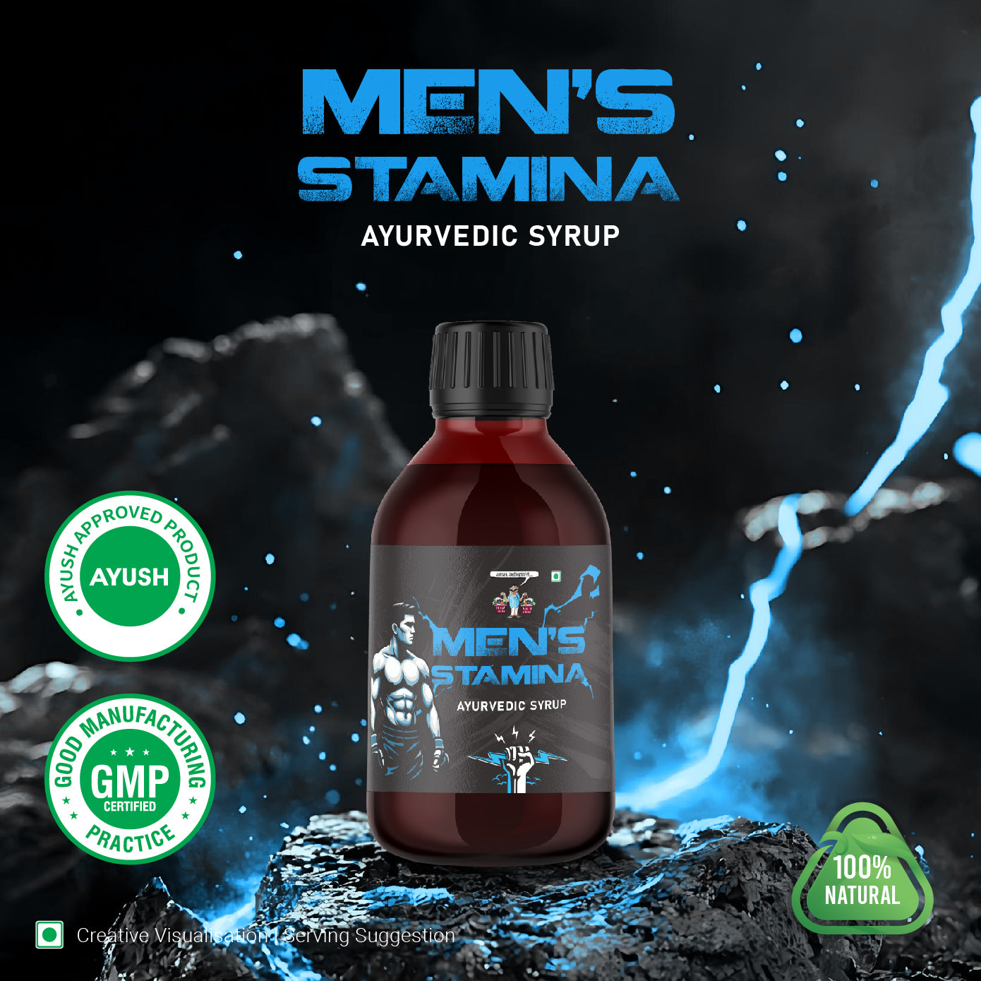 Men’s Stamina Ayurvedic Syrup – Herbal Energy & Vitality Tonic