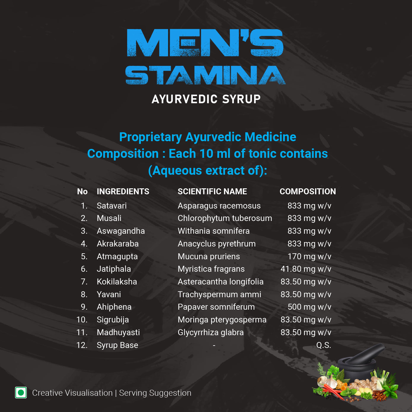 Men’s Stamina Ayurvedic Syrup – Herbal Energy & Vitality Tonic