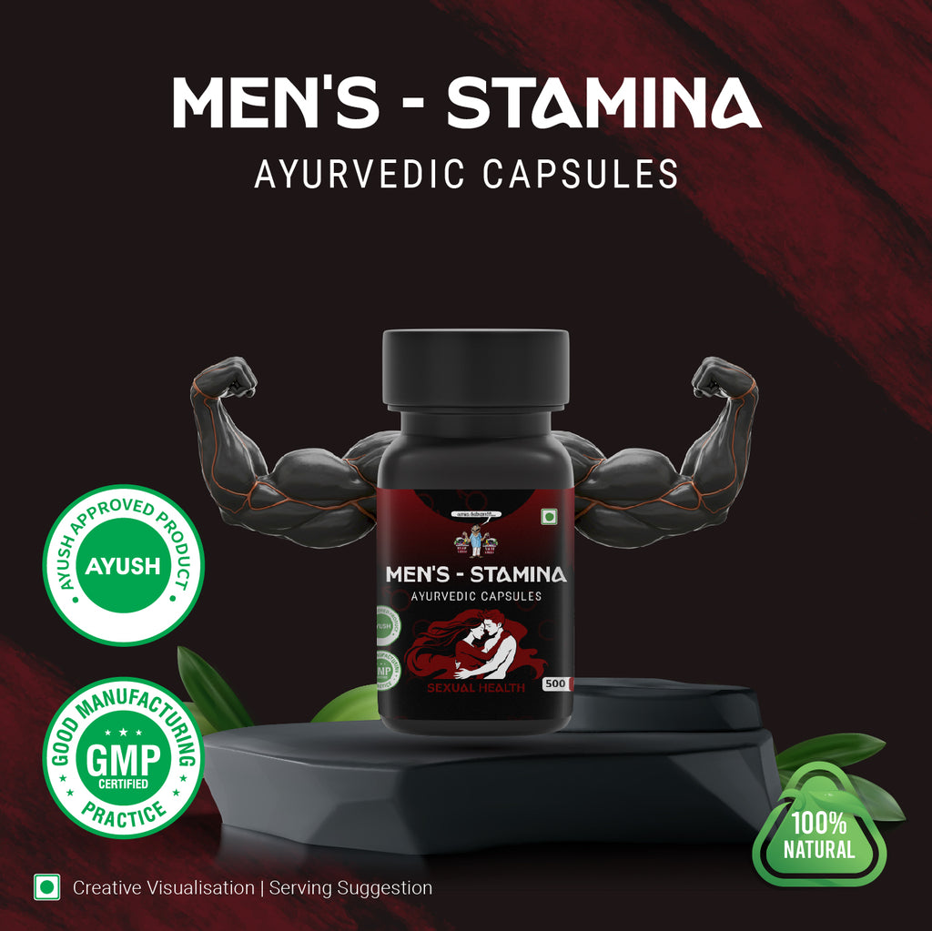 Men’s Stamina Ayurvedic Capsules Herbal Energy & Vitality Support