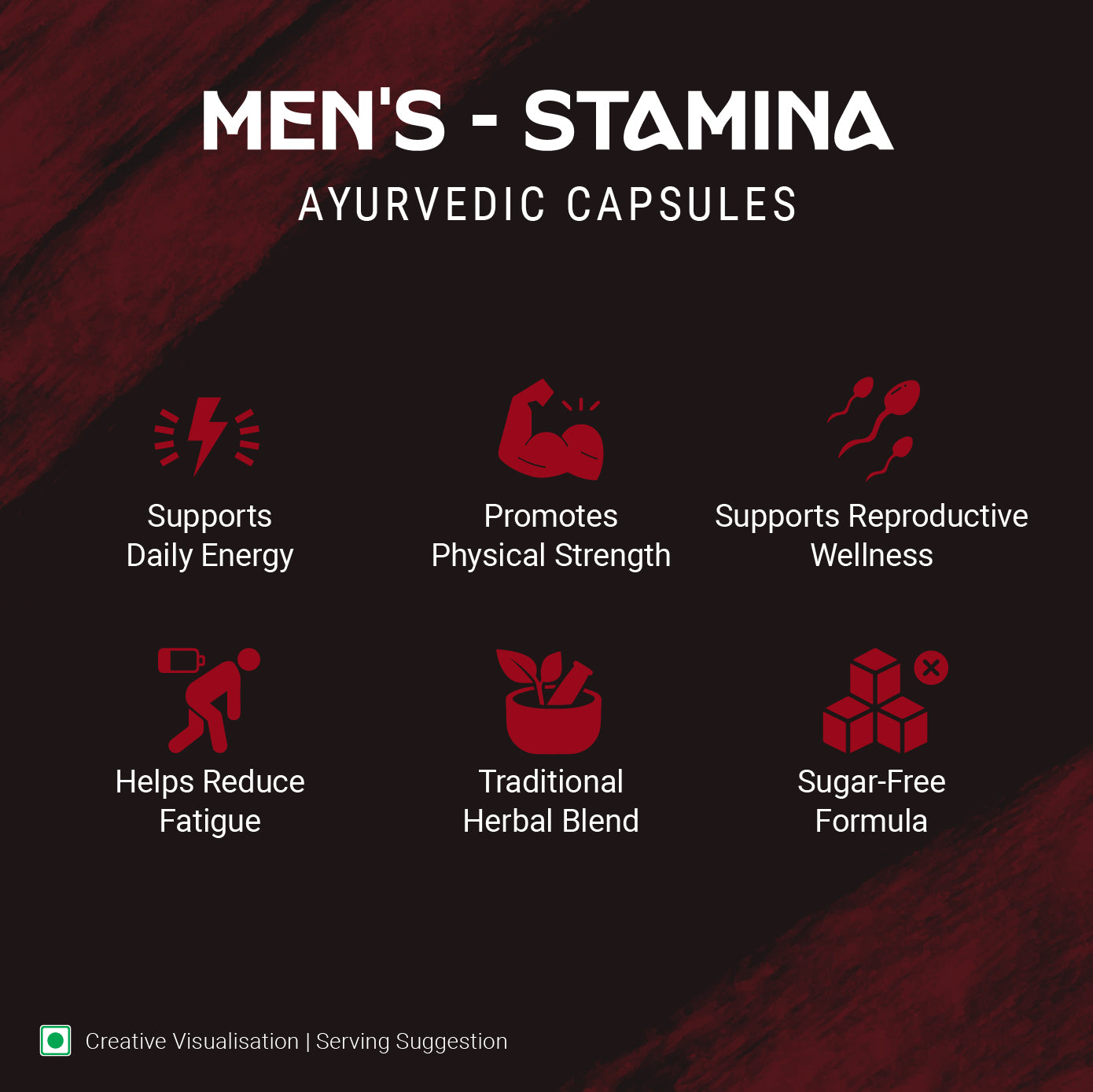Men’s Stamina Ayurvedic Capsules Herbal Energy & Vitality Support