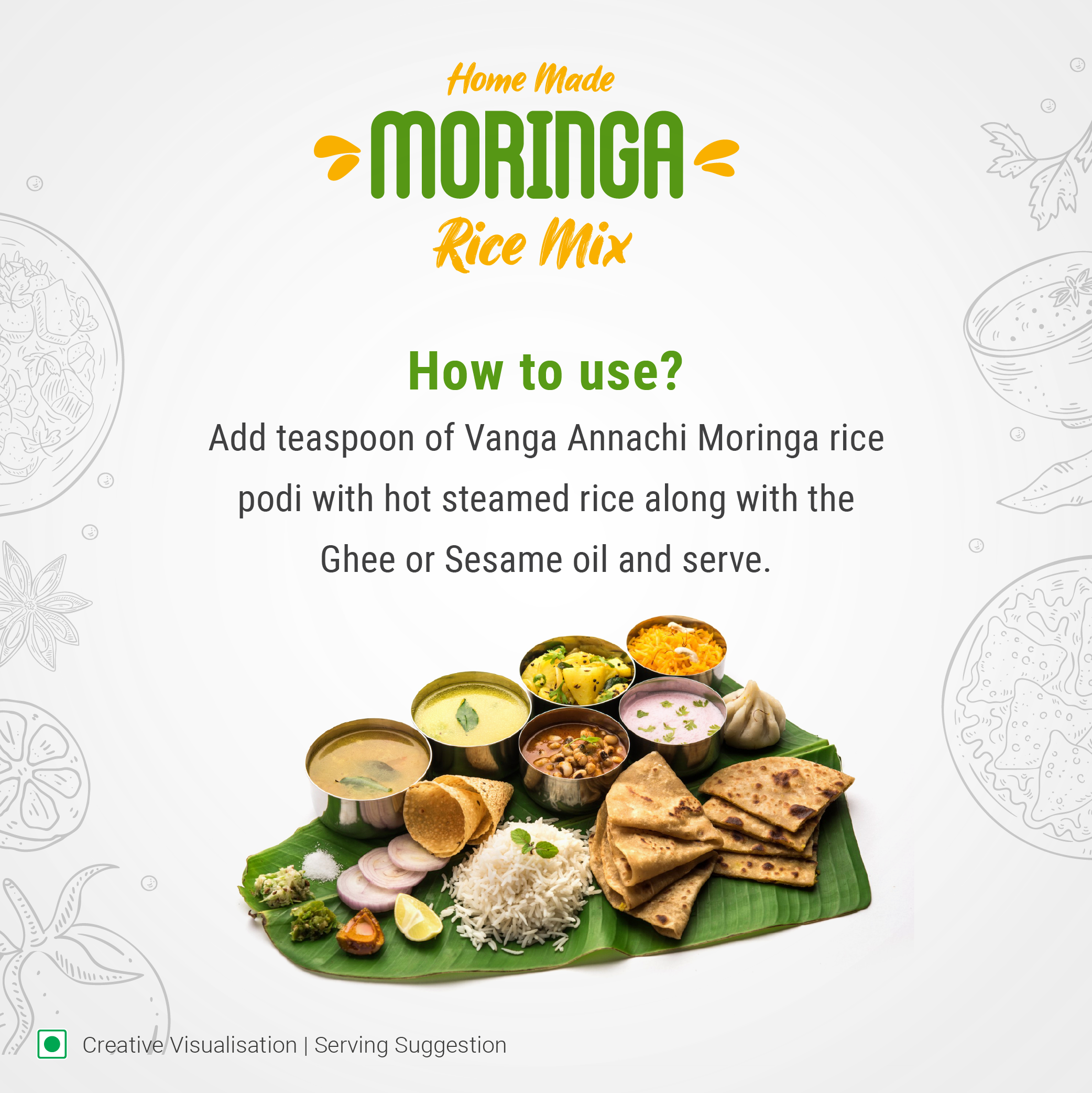 Murungai Keerai Rice Podi