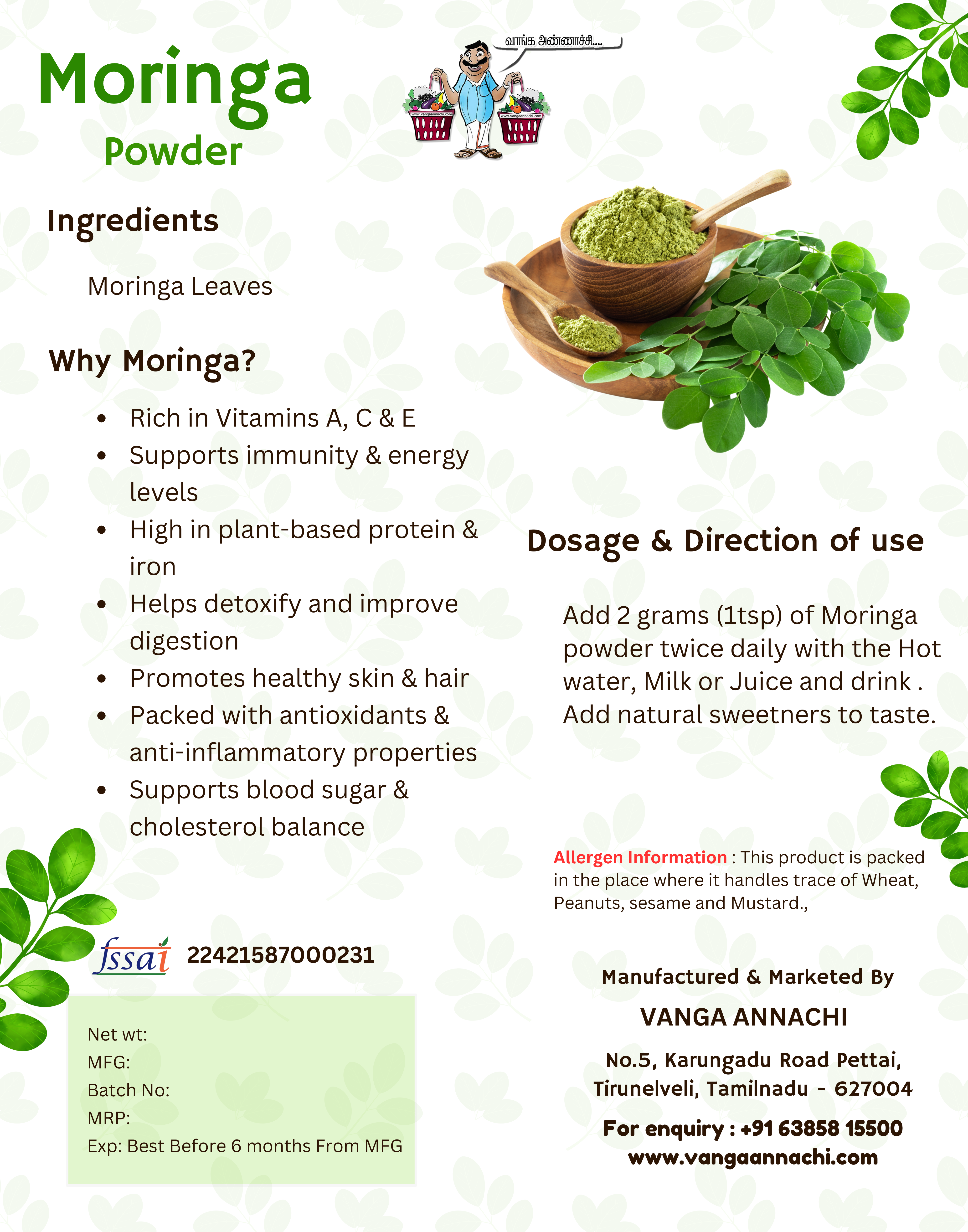 Moringa Pure podi