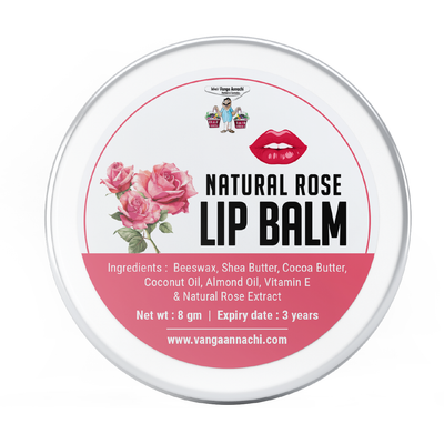 Natural Rose Lip Balm