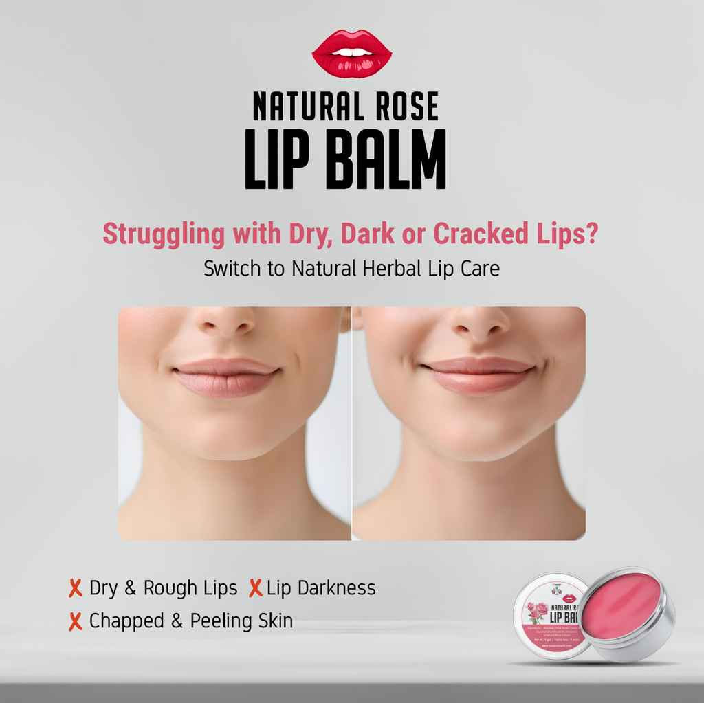 Natural Rose Lip Balm