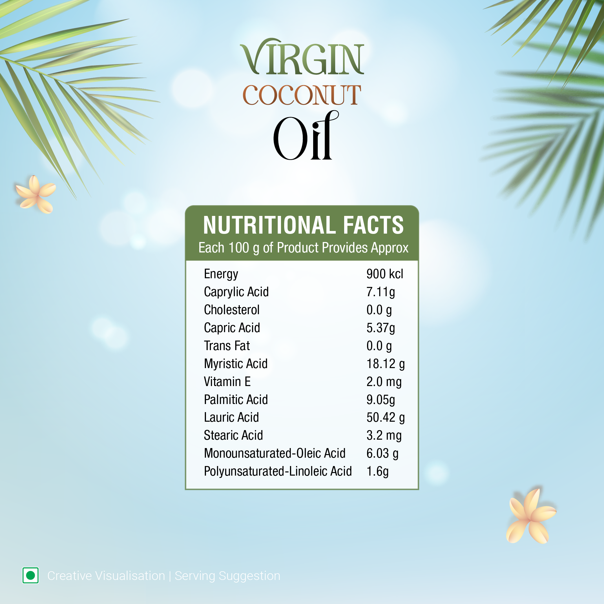 Virgin Coconut Oil  For Hair, Body, Skin