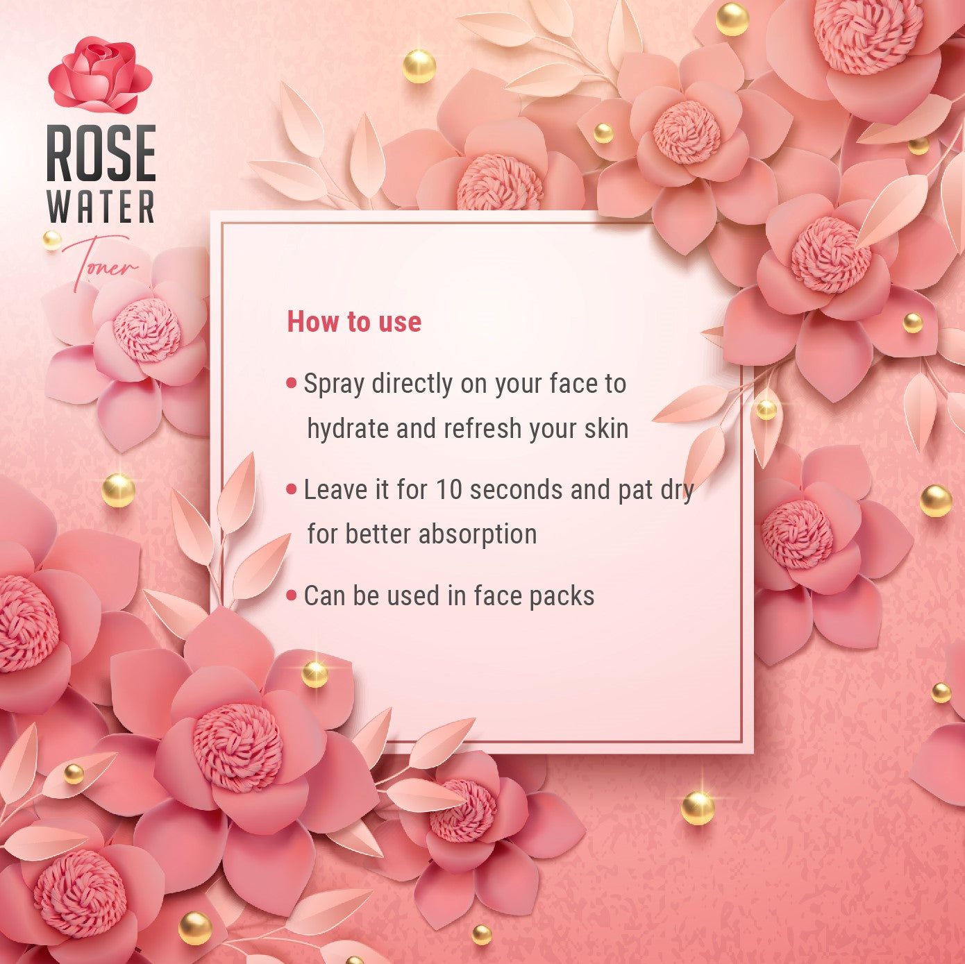 Rose water Toner 100 ML