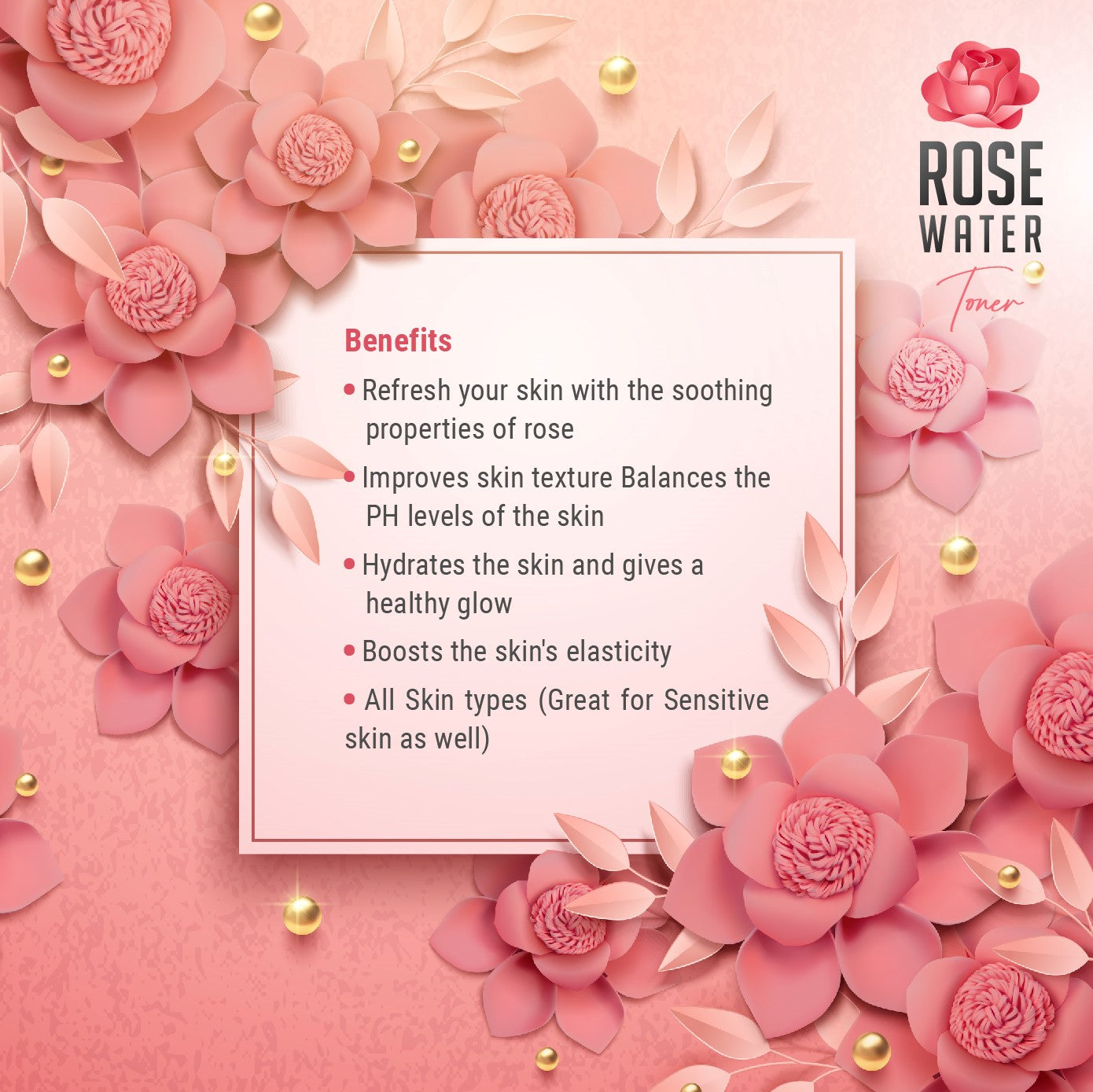 Rose water Toner 100 ML