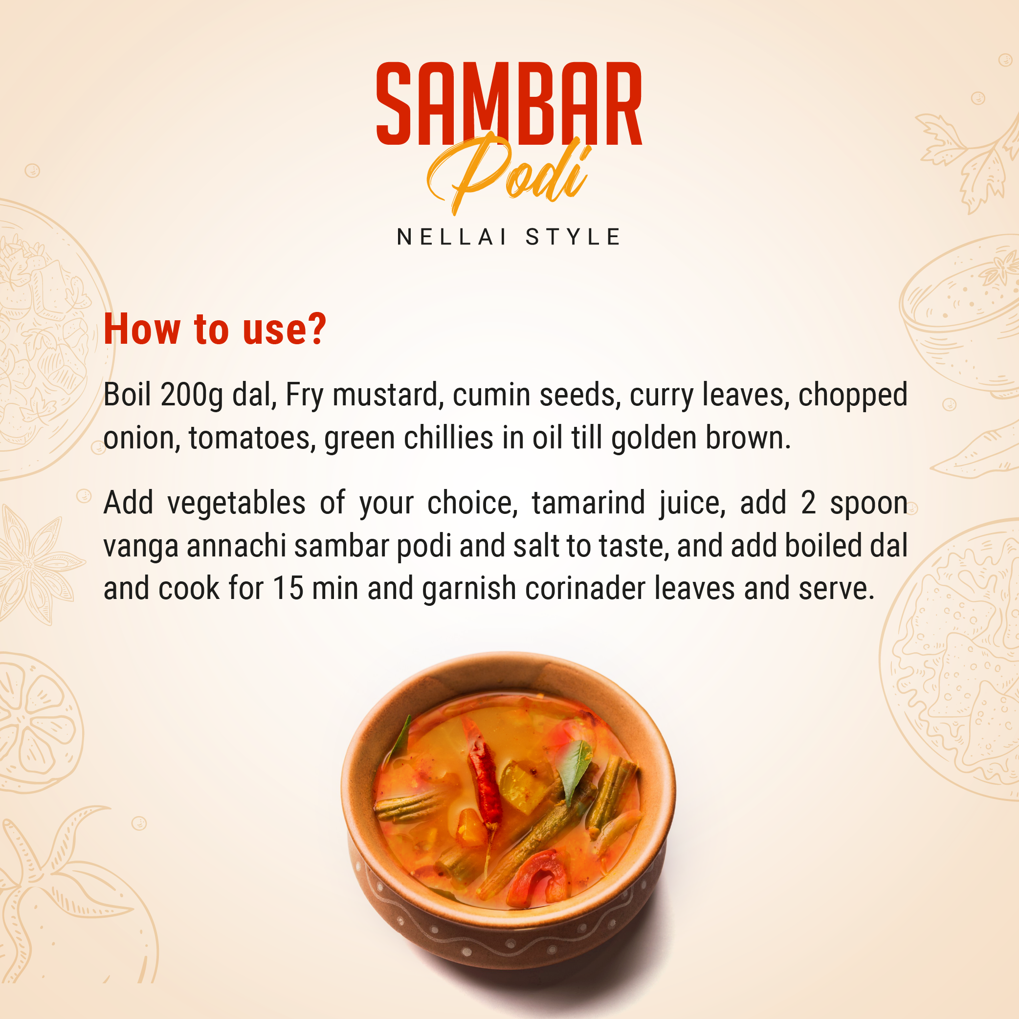 Sambar Podi ( Homemade)