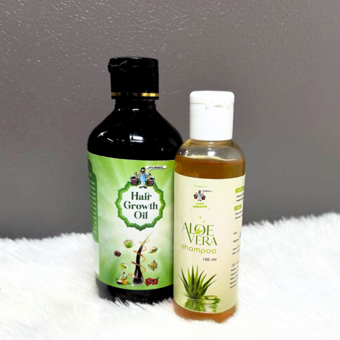 Hair Growth Oil  Aloe Vera Shampoo Trial Combo