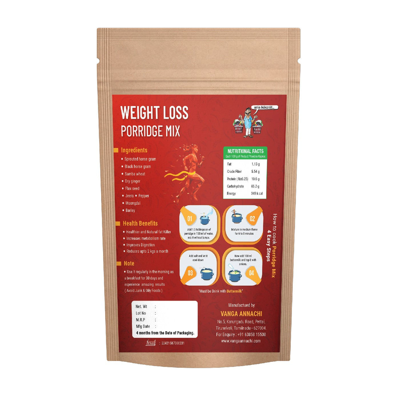 Weight Loss Porridge Mix