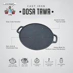 Nonstick & Toxin-Free Cast Iron Products - Roti/Dosa Tawa