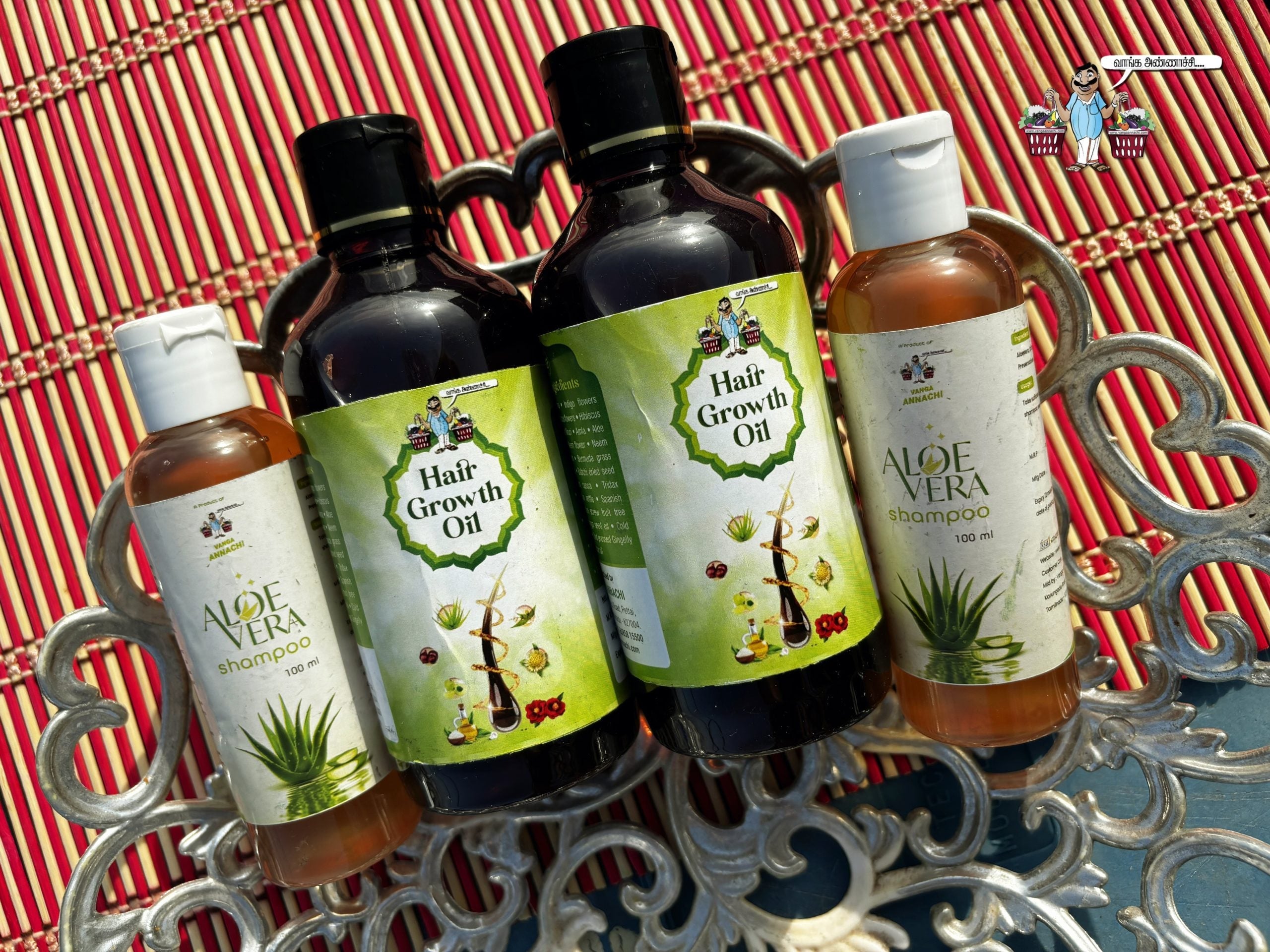 Hair Growth Oil - Aloevera Shampoo combo 2