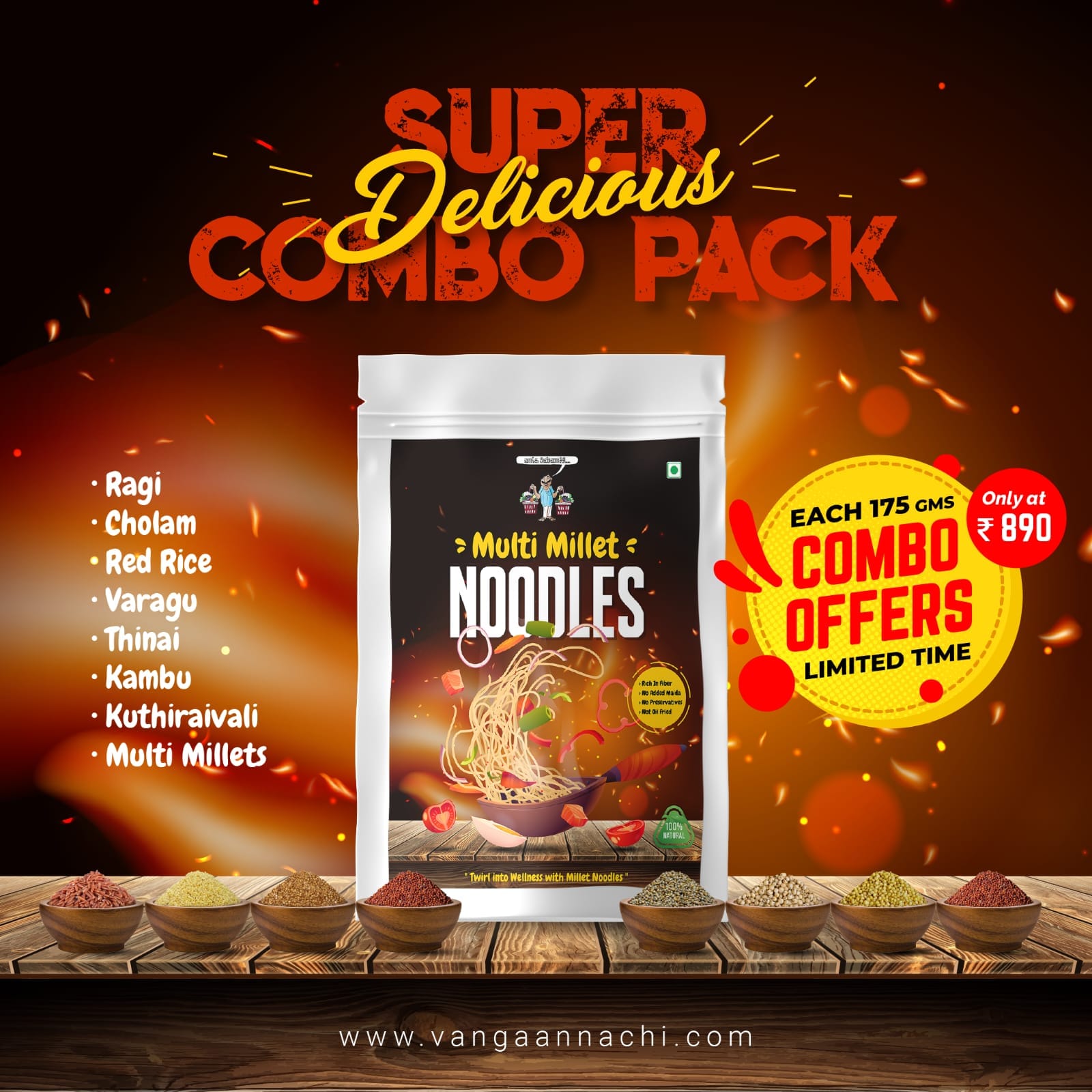 Multi Millet Noodles Combo