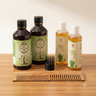 Hair Growth Oil - Aloevera Shampoo combo 2