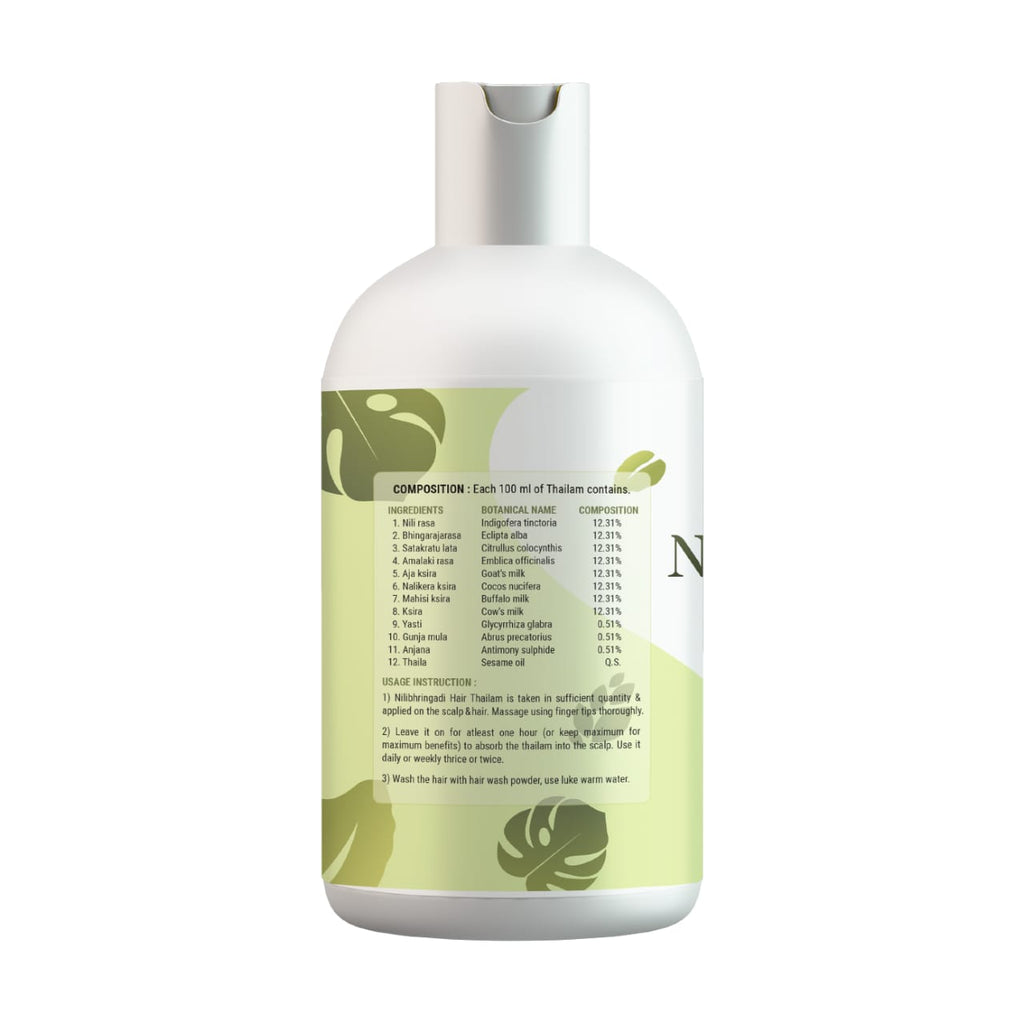 Nilibhringadi Thailam – Herbal Hair Oil for Alopecia, Hair Fall & Thin Hair
